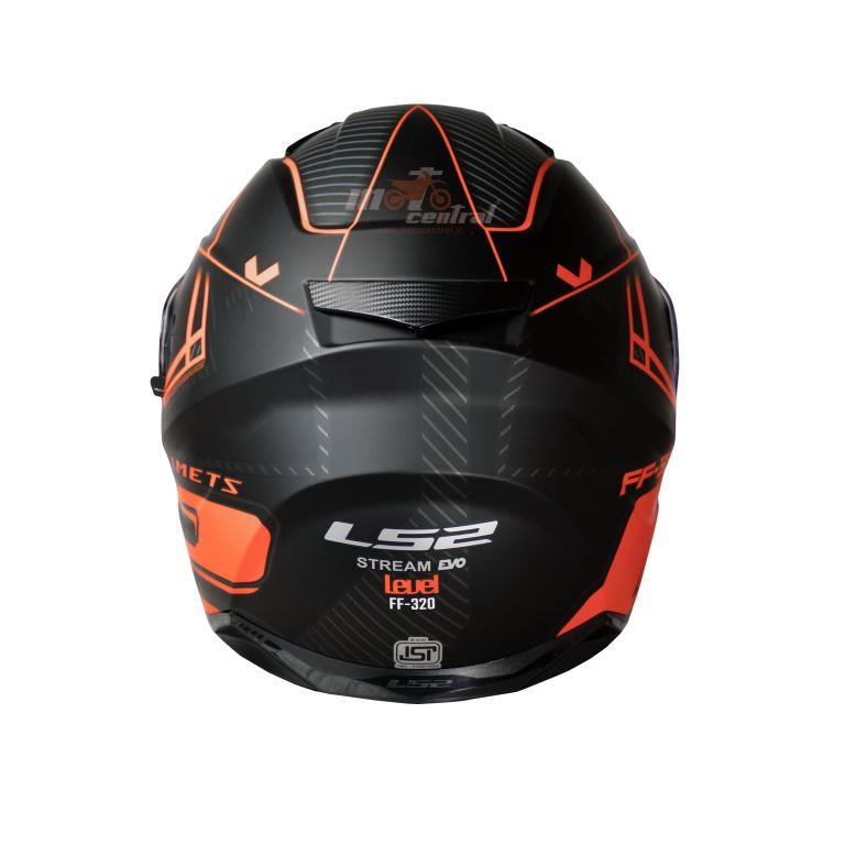LS2 Helmets Stream Evo Level Matt Black Red - Ff320