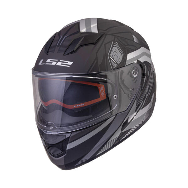 LS2 FF320 Stream Evo Matt Reflex Black Silver D-ring Helmet - Riders Junction