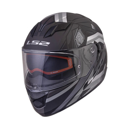 LS2 FF320 Stream Evo Matt Reflex Black Silver D-ring Helmet - Riders Junction