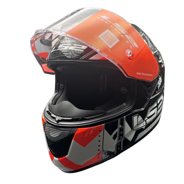 LS2 FF320 Stream Evo Max Black Orange D-ring Helmet - Riders Junction
