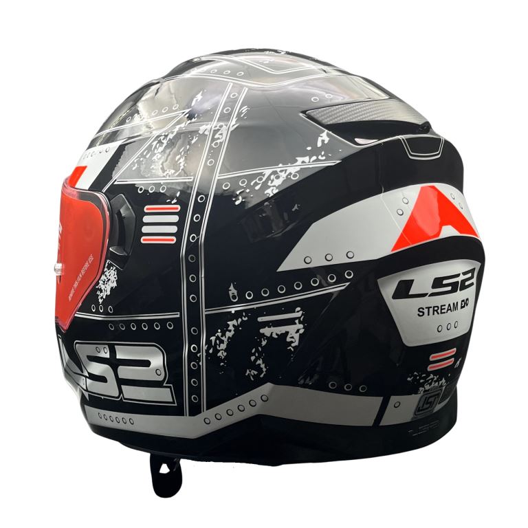LS2 FF320 Stream Evo Max Black Orange D-ring Helmet - Riders Junction