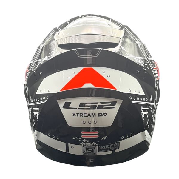 LS2 FF320 Stream Evo Max Black Orange D-ring Helmet - Riders Junction