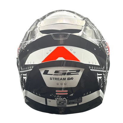 LS2 FF320 Stream Evo Max Black Orange D-ring Helmet - Riders Junction