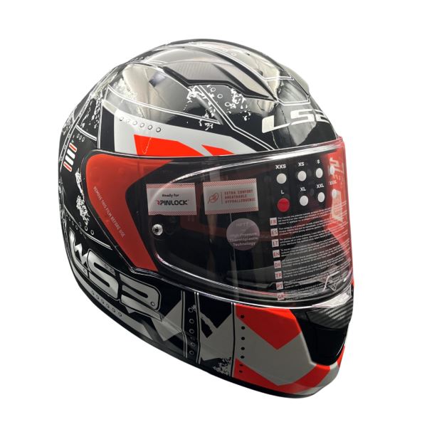 LS2 FF320 Stream Evo Max Black Orange D-ring Helmet - Riders Junction