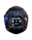 LS2 Helmets Stream Evo Neon Black Blue Fluo Orange - Ff320