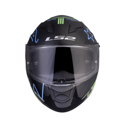 LS2 FF320 Stream Evo Neon Black Fluo Green Blue Helmet - Riders Junction