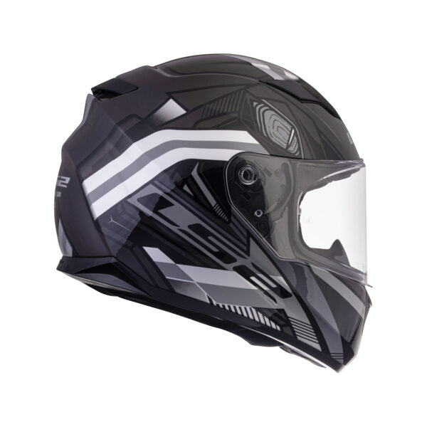 LS2 FF320 Stream Evo Reflex Black Silver D-ring Helmet - Riders Junction