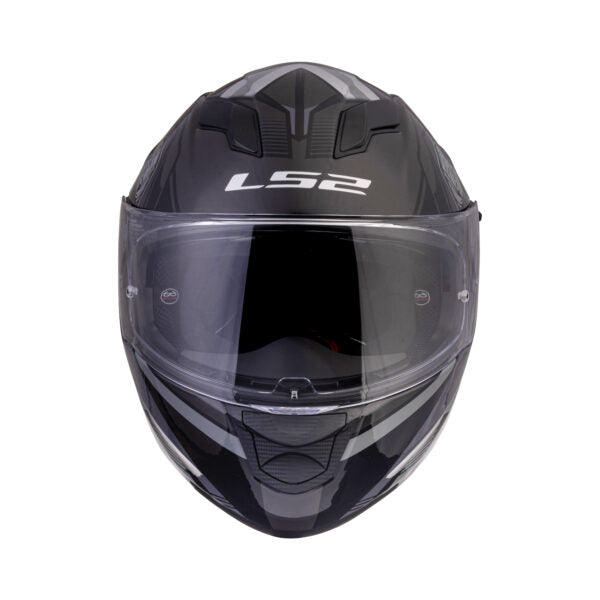 LS2 FF320 Stream Evo Reflex Black Silver D-ring Helmet - Riders Junction