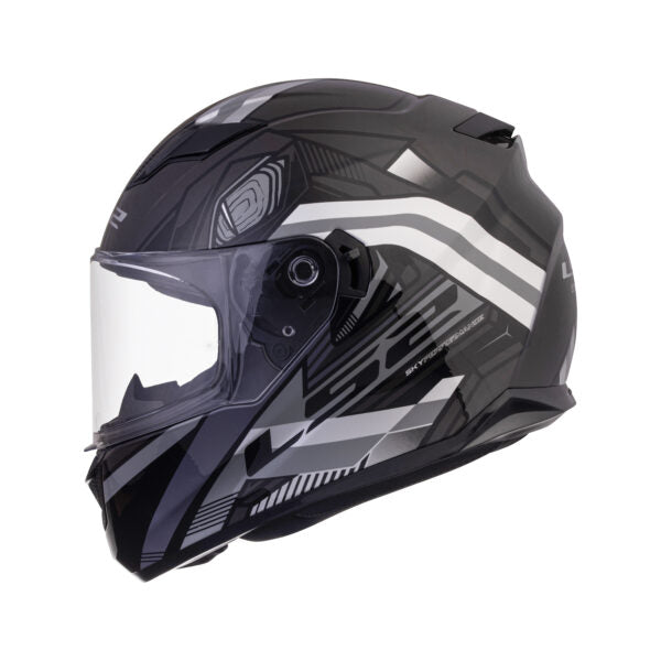 LS2 FF320 Stream Evo Reflex Black Silver D-ring Helmet - Riders Junction
