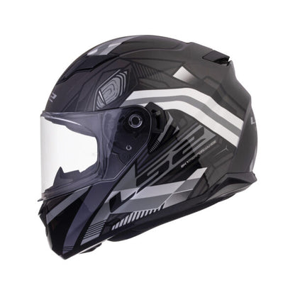 LS2 FF320 Stream Evo Reflex Black Silver D-ring Helmet - Riders Junction