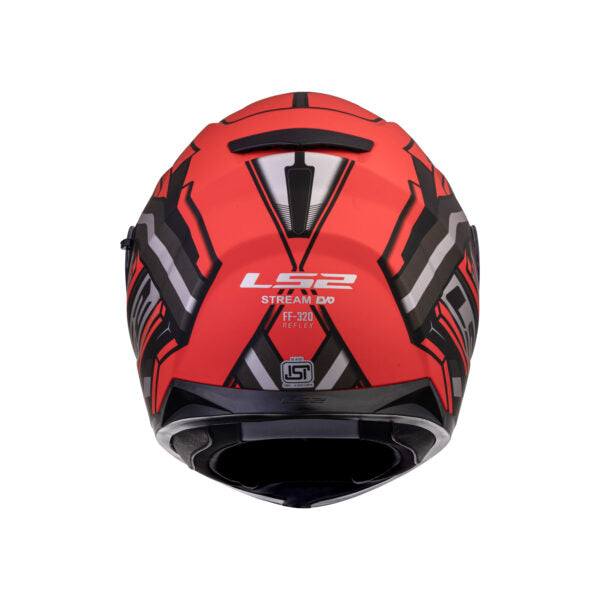 LS2 FF320 Stream Evo Reflex Matt Red Black 7c Helmet - Riders Junction