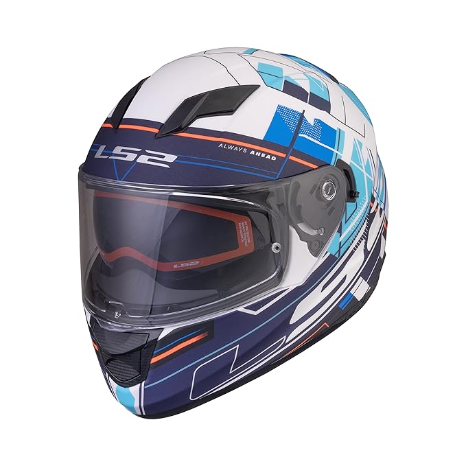 LS2 Helmets Stream Evo Scape Matt White Blue - Ff320