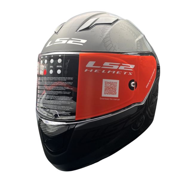 LS2 FF320 Stream Evo Sche  Black 7c Gray D-ring Helmet - Riders Junction