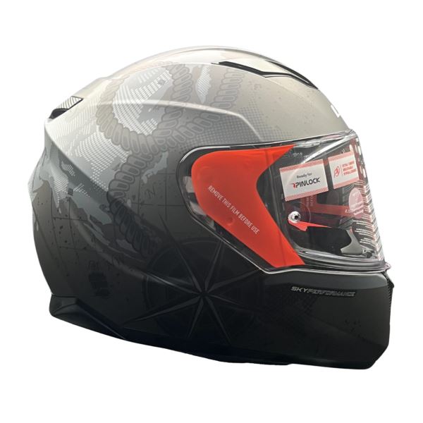 LS2 FF320 Stream Evo Sche  Black 7c Gray D-ring Helmet - Riders Junction
