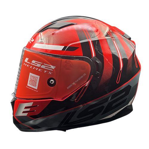 LS2 Helmets Stream Evo Shadow Gl.red White D-ring - Ff320