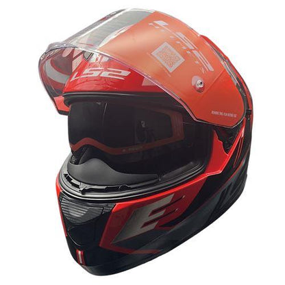 LS2 FF320 Stream Evo Shadow Gl.red White D-ring Helmet - Riders Junction