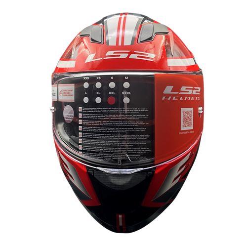 LS2 FF320 Stream Evo Shadow Gl.red White D-ring Helmet - Riders Junction