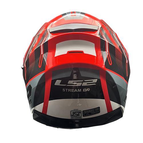 LS2 FF320 Stream Evo Shadow Gl.red White D-ring Helmet - Riders Junction