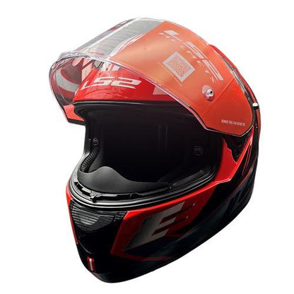 LS2 FF320 Stream Evo Shadow Gl.red White D-ring Helmet - Riders Junction