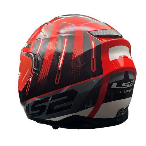 LS2 Helmets Stream Evo Shadow Gl.red White D-ring - Ff320
