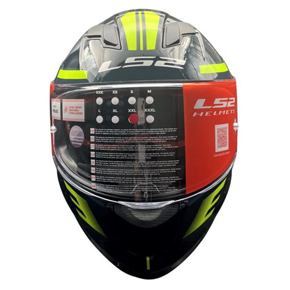LS2 Helmets Stream Evo Shadow Gl.silver H-v Yellow D-ring - Ff320
