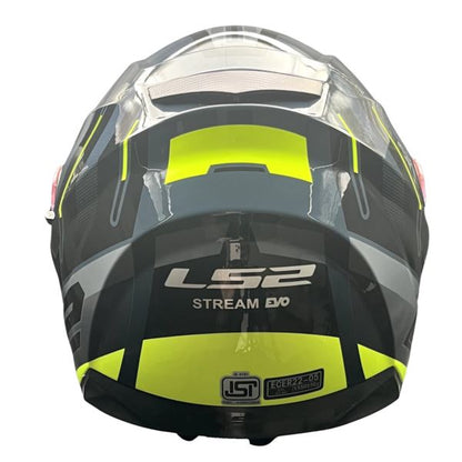 LS2 Helmets Stream Evo Shadow Gl.silver H-v Yellow D-ring - Ff320