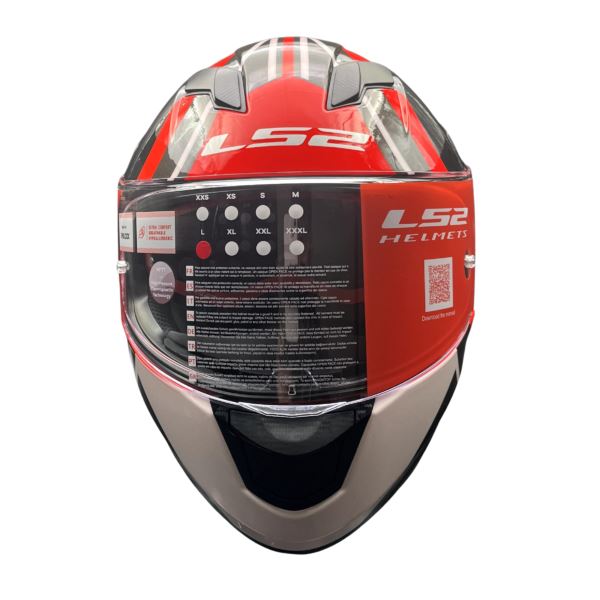 LS2 FF320 Stream Evo Target  Black 7c Red D-ring Helmet - Riders Junction