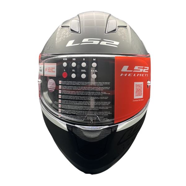 LS2 FF320 Stream Evo Viator  Matt Black 7c White D-ring Helmet - Riders Junction