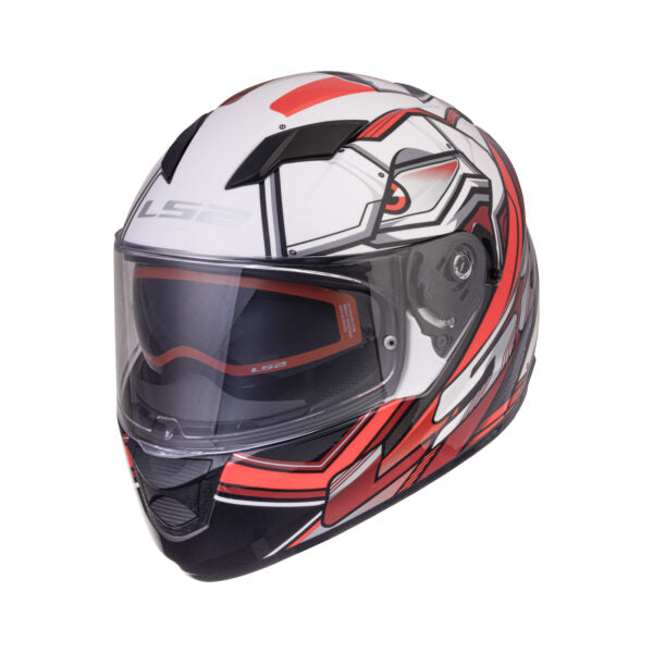 LS2 FF320 Stream Evo Xdron Matt White Red Helmet - Riders Junction