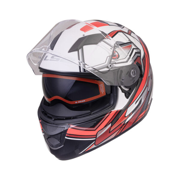 LS2 Helmets Stream Evo Xdron White Red - Ff320
