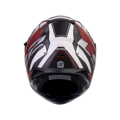 LS2 FF320 Stream Evo Xdron White Red Helmet - Riders Junction