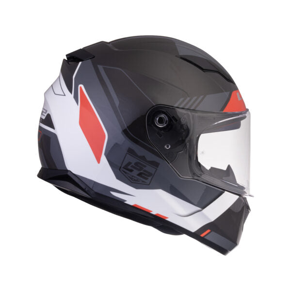 LS2 FF320 Stream Evo Xplorer Matt White Black Helmet - Riders Junction