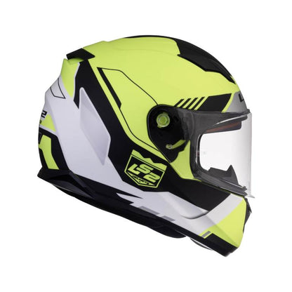 LS2 FF320 Stream Evo Xplorer White Hi-viz Yellow Helmet - Riders Junction