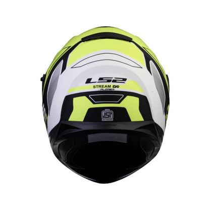 LS2 FF320 Stream Evo Xplorer Matt White Hi-viz Yellow Helmet - Riders Junction