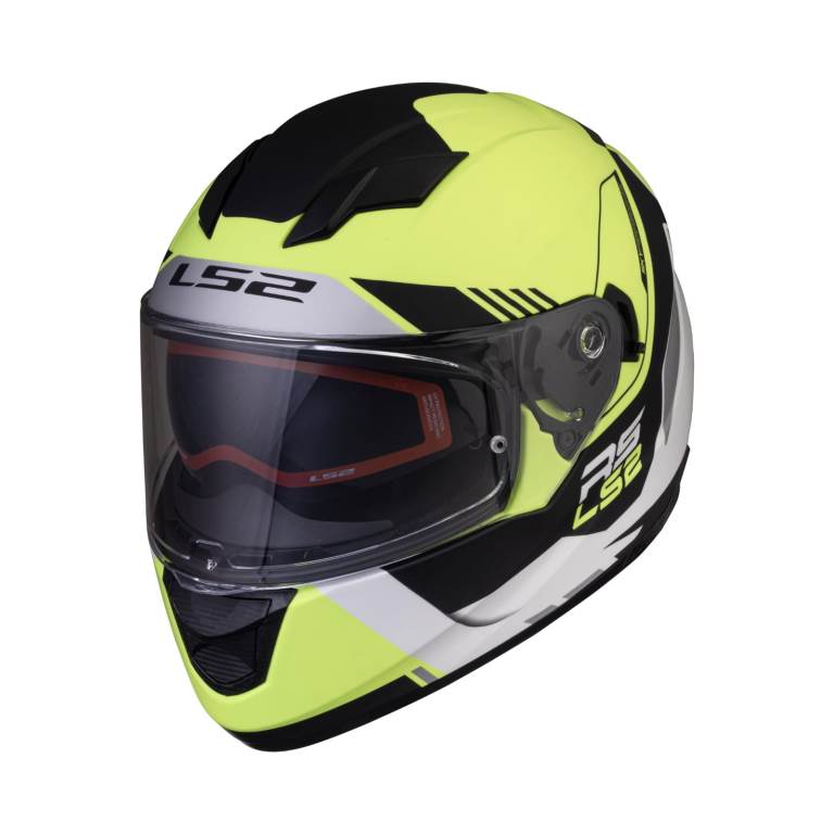 LS2 FF320 Stream Evo Xplorer Matt White Hi-viz Yellow Helmet - Riders Junction