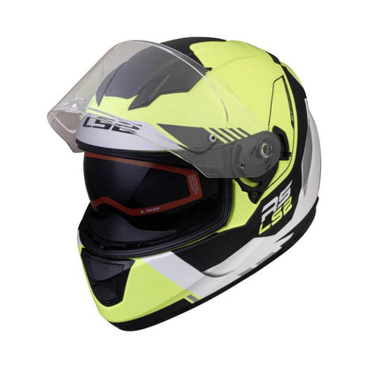 LS2 Helmets Stream Evo Xplorer White Hi-viz Yellow - Ff320