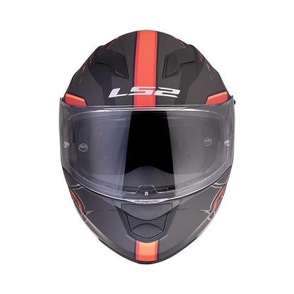 LS2 FF320 Stream Evo Zuko Matt Black Hi-viz Orange Helmet - Riders Junction