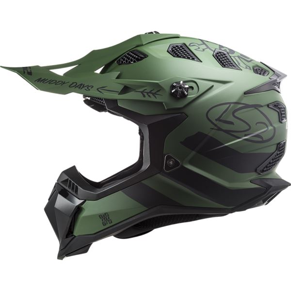 LS2 MX700 Subverter Evo Cargo Matt Military Green Helmet - Riders Junction