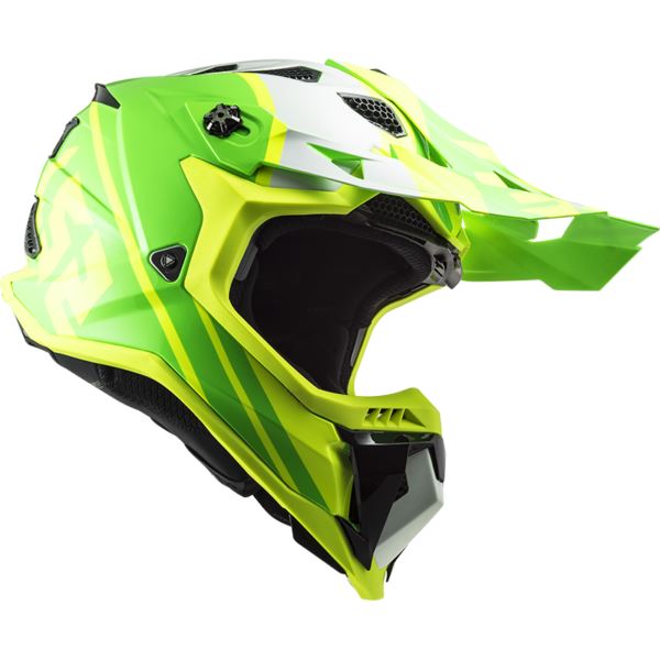 LS2 MX700 Subverter Evo Gammax Matt H-v Yellow Green Helmet - Riders Junction