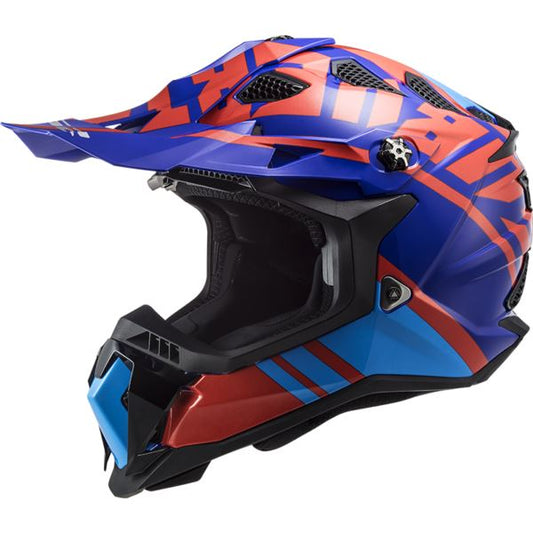 LS2 Helmets Subverter Evo Gammax Matt Red Blue - Mx700