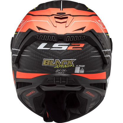 LS2 Helmets Thunder Attack Matt Red H-v Yellow-06 - FF805