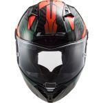 LS2 Helmets Thunder C Chase Gloss Green Orange - FF805
