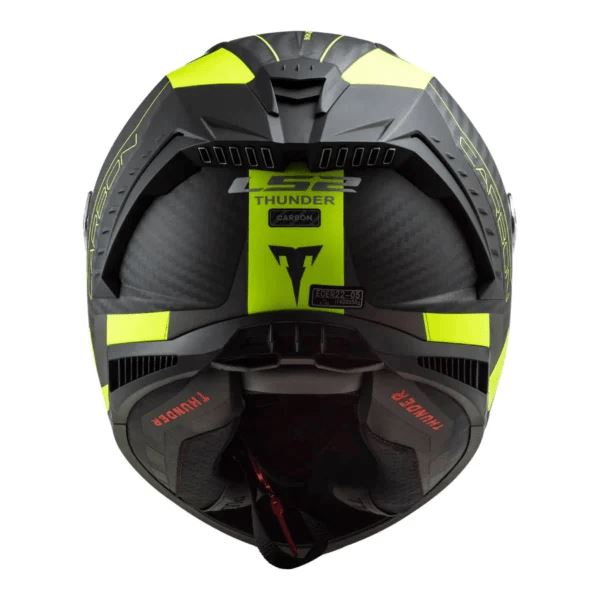 LS2 FF805 Thunder C Racing1 Matt H-v Yellow-06 Helmet - Riders Junction