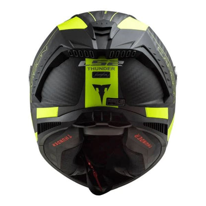 LS2 FF805 Thunder C Racing1 Matt H-v Yellow-06 Helmet - Riders Junction
