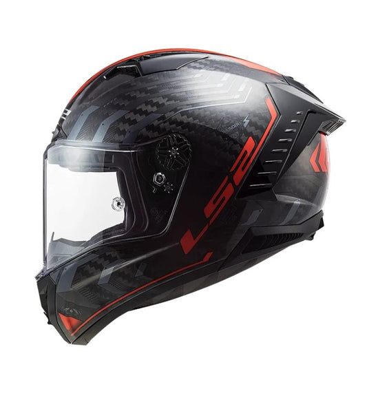 LS2 Helmets Thunder C Sputnik Gloss Metal Red-06 - FF805