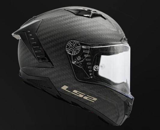 LS2 FF805 Thunder Carbon Racing Fim Matt Black Helmet - Riders Junction