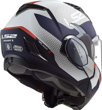 LS2 Helmets Valiant Ii Citius Gloss White Blue - FF900