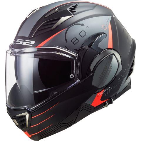 LS2 Helmets Valiant Ii Codex Matt Black Titanium - FF900