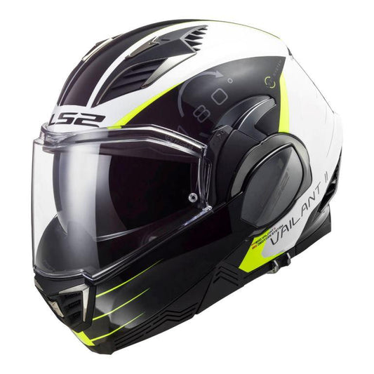 LS2 Helmets Valiant Ii Codex White Black - FF900