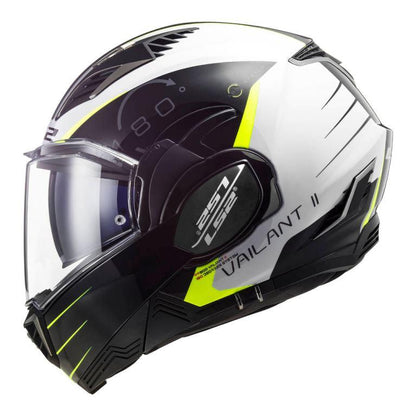 LS2 FF900 Valiant Ii Codex White Black Helmet - Riders Junction